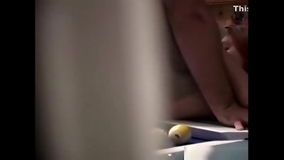 Caught giving blowjob and getting facial on hidden cam
