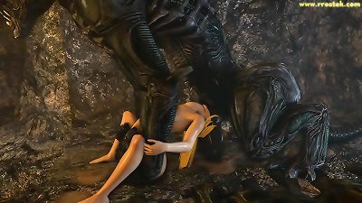 Samus Aran on a strange Alien Planet Saga full video 3d porno