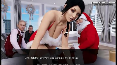 Anna exciting Affection[Christmas Gift] | scorching nubile university student with a super-sexy enormous booty and fat melons fucks at Christmas with two aged guy professors for nicer grades | My sexiest gameplay moments