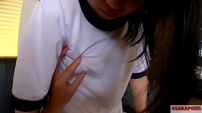 18 years aged teenager japanese tells hook-up and shows small cute tits and pussy.  asian amateur gets nail toy and fingered.　Mao 1  OSAKAPORN