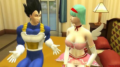 Bulma handsome wifey smashed by Vegeta hard fuck-a-thon Dragon Ball anime