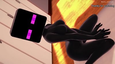 Enderman dressed girlfriend wants to have fun boning (hentai)