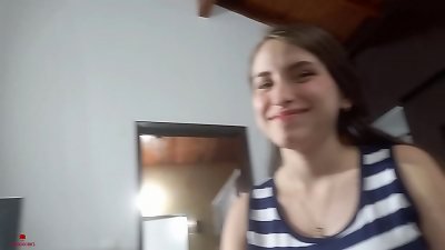 my sister gives me a superb blowjob on family vacation