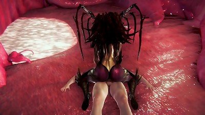 Kerrigan rides spear point of view | Starcraft Parody