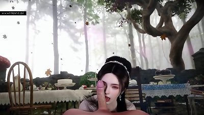 queen Animated Siren of the Storm - 3d comics anime