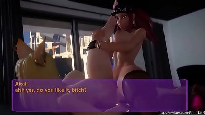 KDA SEDUCING THE new manager - Yuri/Lesbian Turn to threesome -3D-SFMBY-FaithBellNTR