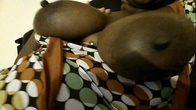 Wife's ebony boobs