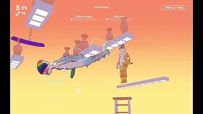 Odymos [ LGBT hentai game ] Ep.11 double end dildo swinger for twat and anal fun