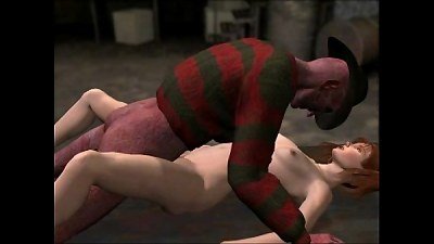 3 dimensional Animation: Nightmarish dream 1