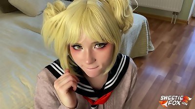 spunky blow and hard-core pummeling with Toga Himiko from League of Villains