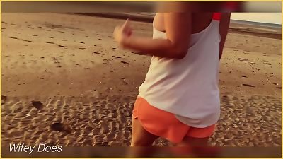 flashing funbags at the sunset