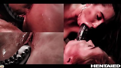 Real Life hentai - Jia Lissa & Liya Silver Creampied and smashed all the way through by Aliens