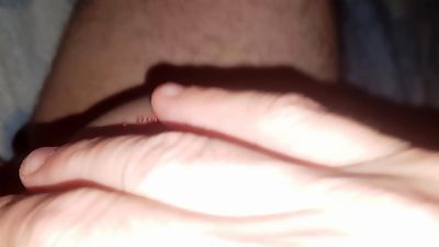 Close up fondling on wet cunt