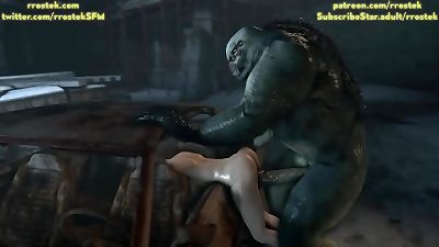 Zoe Baker plunged in the car by hulky Monster