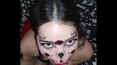 Wellington Prado received a deep blowjob on his fat veiny dick and smeared my face with cum - accomplish ON crimson