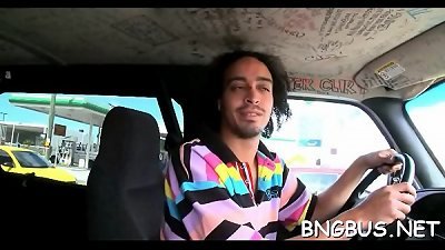 Eye-catching angel is exposing her charming natural knockers