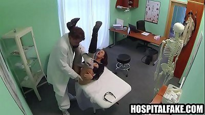 black-haired gets fit turns luxurious huge-boobed patient moans of agony into pleasure 720 4