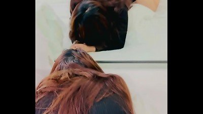 I pulverize my wife with her sundress on, high-heeled slippers and her lace underpants