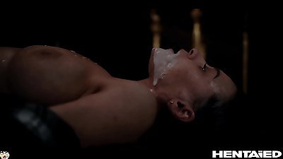 Real Life anime porn - Josephine Jackson is viciously banged and demolished by Alien Monster