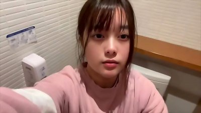 Today, a chick gets excited stroking even however there is someone urinating next to her, knowing that she shouldn't be doing it.