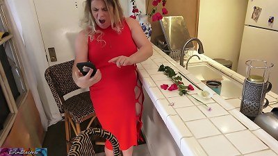 Stepmom gets photos for anniversary of secretary gargling husband's cock so she pounds her stepson