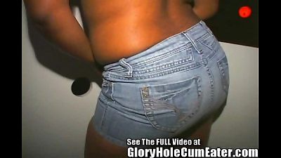 18 year senior black High college doll Sucks, Fucks, & swallows In The Gloryhole!