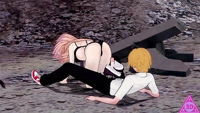 KOIKATSU, Denji power Chainsaw stud anime flicks have romp blowjob hand job crazy and cumshot gameplay porn uncensored... Thereal3dstories..1/5