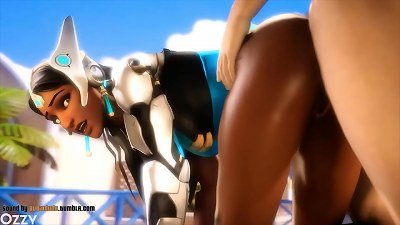Overwatch Symmetra four SFM & Blender 3d hentai porn Compilation