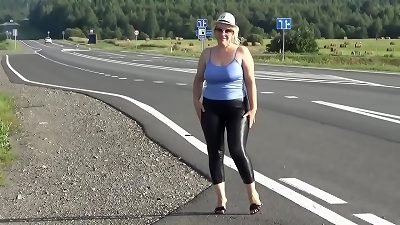 immense ass in leather leggings