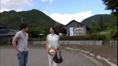 Adventures of Mikami Sayuri in long distance relationship with much younger stud