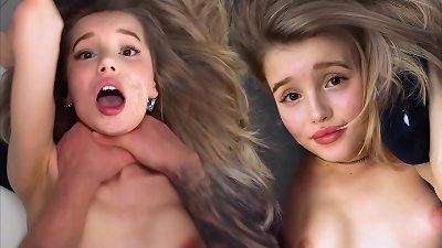 broke Hairstylist Takes Desperate Measures - Milka Way firm drilled ON THE TABLE