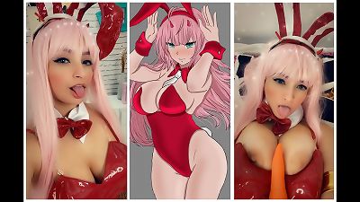 ZERO two DARLING IN THE FRANXX costume play masturbate OFF JOI CHALLENGE, I DARE YOU TO BE spunking FOR trio TIMES, CAN YOU TAKE IT?? assfuck poking