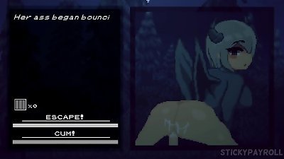 Succubus Hunt- My thick pal with huge manmeat has romp in her vagina and I was with her she got screwed her booty - [Hentai lovemaking game] - part one