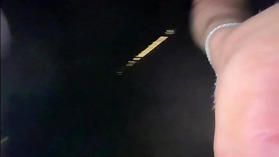 penetrating blonde babe dame in front the beach