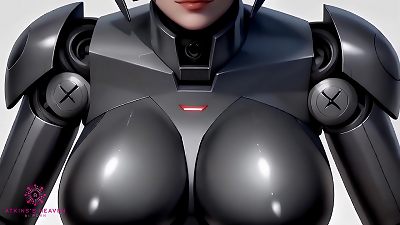 buxom hookup Robot challenges You To spunk On Her thick Tits- [Close up/POV/AI]