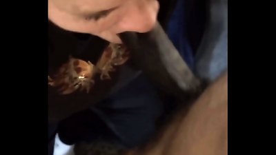 hot grandma gives amazing toothless blowjob!