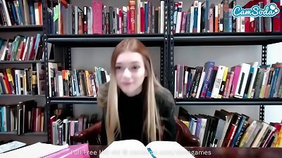 amateur university teenager masturbates On cam During study Hall