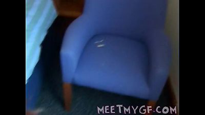 redhead Takes a facial