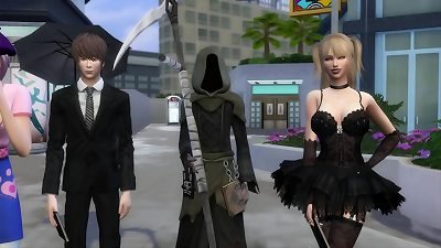 Death Note porno Light nails Misa Beside The Grim Reaper punk teen hentai anime porn