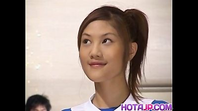 wild asian teenager Azusa Ayano gang-fucked in molten bukkake sex scenes