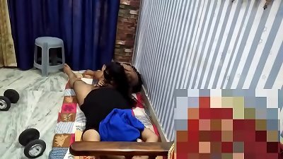 Indian girlfriend giving blowjob for apartment Rent