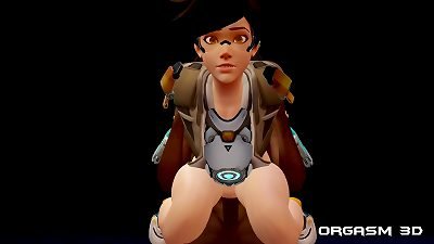 Tracer Overwatch Getting Her bootie torn assfuck