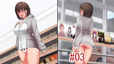 Night Walk 3: With only one lump of lingerie on the lower body, I went to a comfort store in the middle of the night to seek excitement.