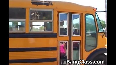 college bus driver nailing teenage lady