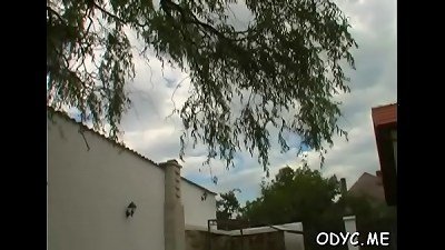 fabulous senior and youthful action with super hot babe seducing parent