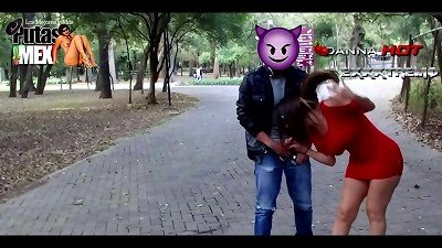 THE mexican super-bitch DANNA hot naked IN PUBLIC AND throating A STRANGER'S man rod IN CHAPULTEPEC