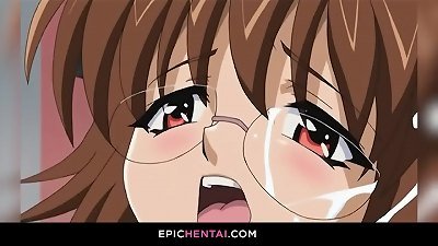 hentai pornography - slutty stepmom and daughter screw