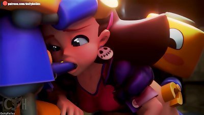 pummeling With Robotsã€ŒTron Bonne Services the Serv-Bot (Swimsuit Ver.)ã€[DeityHelles] 4k on patreon