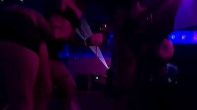 forbidden display at Swing: Nicoly and her friends on Stage for Everyone to Enjoy!