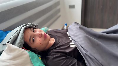 The only medicine that makes my shy stepsister feel great is my big, firm cock.